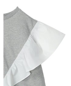 AMERICAN HOLIC ショルダーフリルミニ裏毛プルオーバー