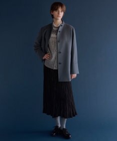 J.PRESS LADIES L ライトマイクロスエード プリーツ スカート