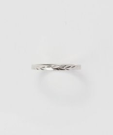 Phoebe 【金属アレルギー対応】メタルリーフカットリング　シルバー　9号/11号/16号/19号　サージカルステンレス