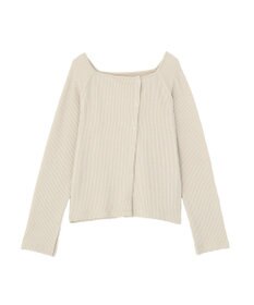 earth music&ecology 【予約】アシメ釦ツイストテレコカットソー