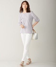 J.PRESS LADIES 10オンス ストレッチ デニム パンツ