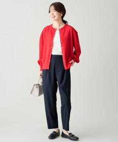 ANY L イージーケアライトストレッチテーパードパンツ