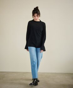 #Newans 【洗濯機可能】フレアカフスシアープルオーバー