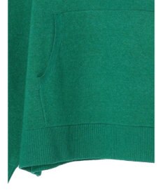 Green Parks スウェット風フード付ニットプルオーバー