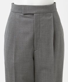 23区 【エステータ】ウールトロドライストレッチ タックテーパード パンツ