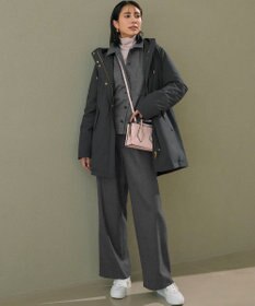 23区 L 【一部店舗限定/滝沢眞規子さん着用/撥水加工】ミリタリー フーデット ダウンコート