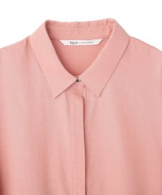 YECCA VECCA バルーン袖スキッパーシャツ