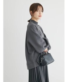 Green Parks 裏起毛ニットリブドッキングプルオーバー