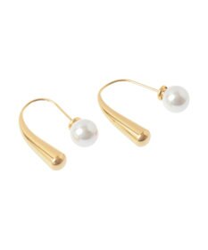 YECCA VECCA 【2WAY】ステンレスパールキャッチピアス
