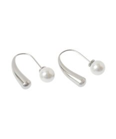 YECCA VECCA 【2WAY】ステンレスパールキャッチピアス