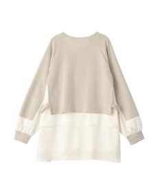 YECCA VECCA シャツレイヤードデザインプルオーバー