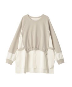 YECCA VECCA シャツレイヤードデザインプルオーバー