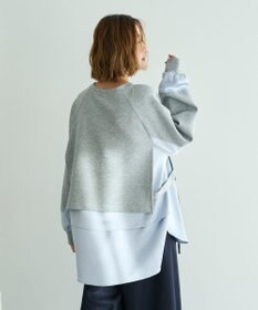 YECCA VECCA シャツレイヤードデザインプルオーバー