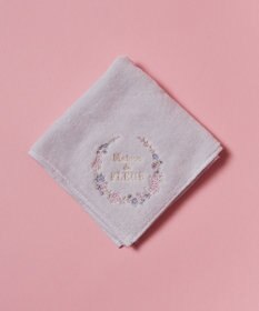 Maison de FLEUR フラワーフレーム刺繍タオルハンカチ