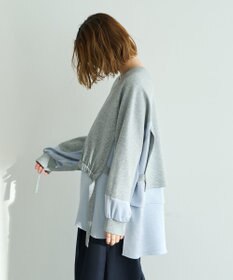 YECCA VECCA シャツレイヤードデザインプルオーバー