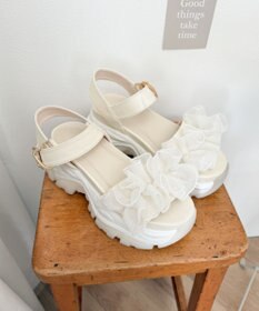 WEGO フリルスポーツ厚底サンダル