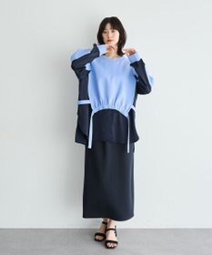 YECCA VECCA シャツレイヤードデザインプルオーバー