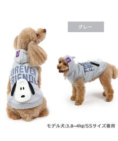 PET PARADISE スヌーピー ずっ友 お揃い パーカー 《グレー》 小型犬