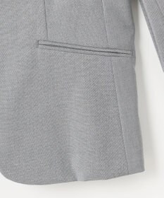 J.PRESS LADIES 【セットアップ対応・洗える・撥水】コットンFITTY ノーカラー ジャケット