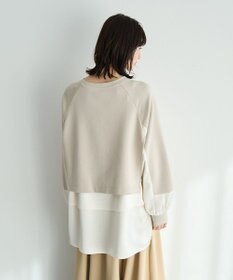 YECCA VECCA シャツレイヤードデザインプルオーバー