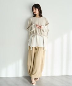 YECCA VECCA シャツレイヤードデザインプルオーバー