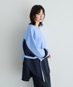 YECCA VECCA シャツレイヤードデザインプルオーバー