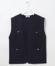 J.PRESS LADIES 【洗える】VIS/PE ROME ニット ジレベスト