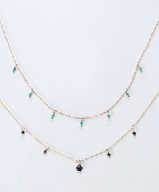 Phoebe カラージェムステーションワンポイントネックレス/天然石