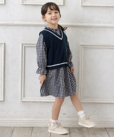 ANY KIDS ニットベスト × ワンピース セット