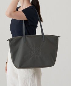 russet ＜390g/撥水性あり＞天ファスナー付きコーデュラナイロントートバッグ(CE-1560)