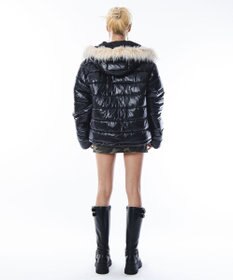 WEGO 【ユニセックス着用ITEM】2WAYシャイニーパファーフーディー