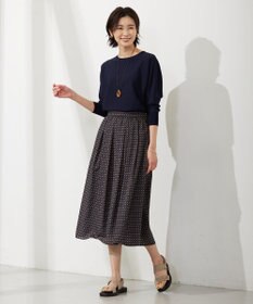 J.PRESS LADIES マーブルトップ レザー ネックレス