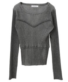 Green Parks ・ＡＮＤＳＥＡＲＣＨ　リブフェイクレイヤードニット