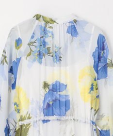 GRACE CONTINENTAL ビッグボタニカルシャツワンピース
