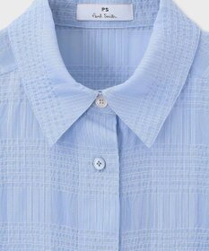Paul Smith ワッシャーチェック シアー 長袖 シャツ