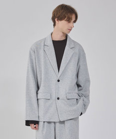 WEGO 【ユニセックス着用ITEM/MLサイズ展開】ボンディングスウェットテーラードジャケット