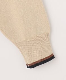 Feroux 【洗える】ニットドッキング ボウタイワンピース