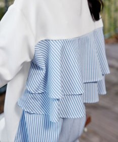 Tiaclasse 【洗える】バックフレアダイバープルオーバー