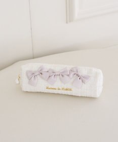 Maison de FLEUR ツイードリボンロングポーチ