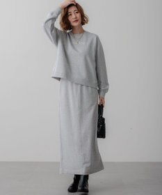 23区 S 【一部店舗限定/洗える】クリアコットンテリー セットアップ ロゴ スウェット