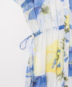 GRACE CONTINENTAL ビッグボタニカルシャツワンピース