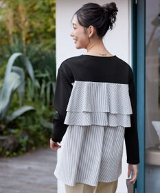 Tiaclasse 【洗える】バックフレアダイバープルオーバー