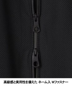 GOTAIRIKU 仕事で着られる【シワになりにくい/洗える/ストレッチ/吸水速乾】バブルテック フーデッドブルゾン