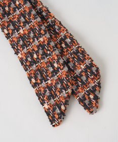 russet ツイードスカーフ付きレザー2WAYショルダーバッグ(CE-1632)