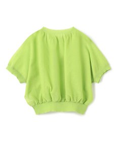 BEIGE， 【洗える・Oggi 7月号掲載】LUPINUS / リネン混半袖プルオーバーギャザーニット