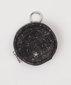 WEGO ワンポイントスタッズサークルポーチ