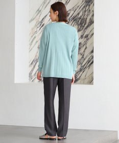 自由区 【洗える・XSサイズあり】ハイツイストコットンアセテート カーディガン