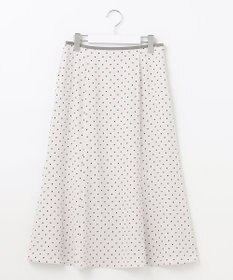 自由区 【セット可/洗える】ダブルスクエアプリント マーメイドシルエットスカート