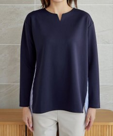 Tiaclasse 【洗える】バックフレアダイバープルオーバー