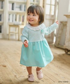 組曲 KIDS 【80-100㎝】シナぷしゅレースカラー チュニック